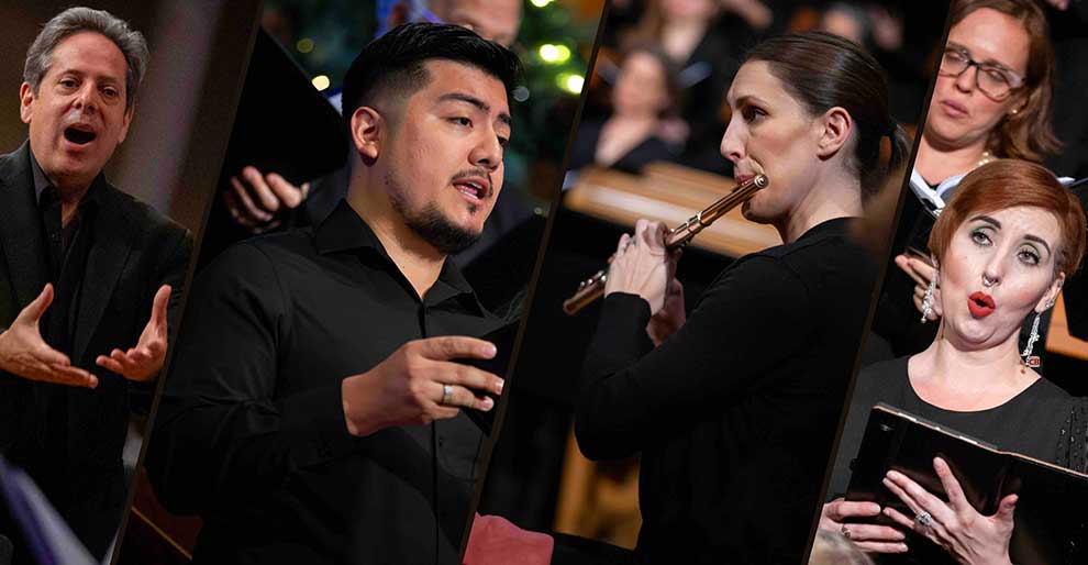 Musicians playing instruments