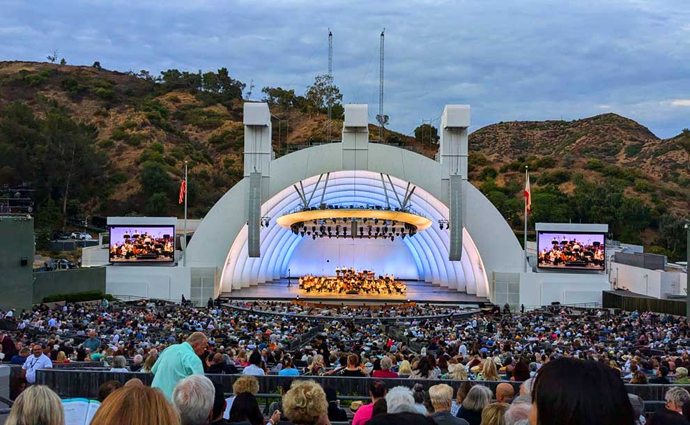 a dome with a symphony playing