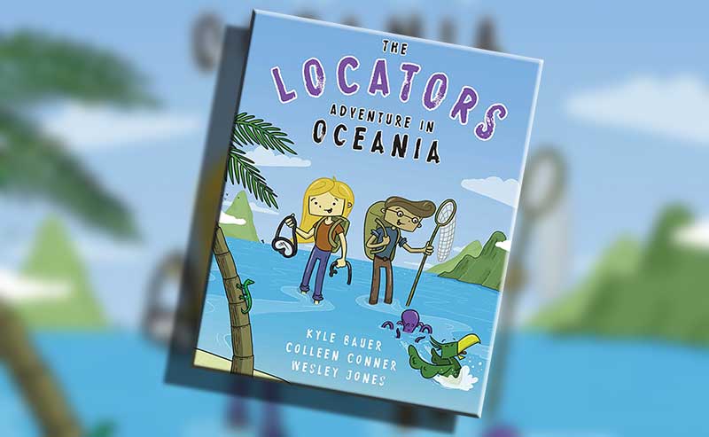 a book cover or two young explorers