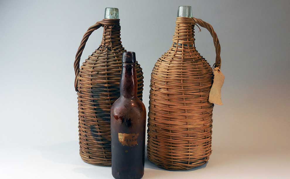 Viintage wine jugs