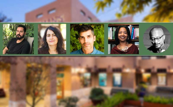 Five people looking at the camera