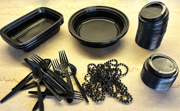 kitchen items on a counter