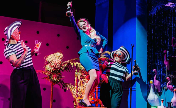 a woman dancing on stage