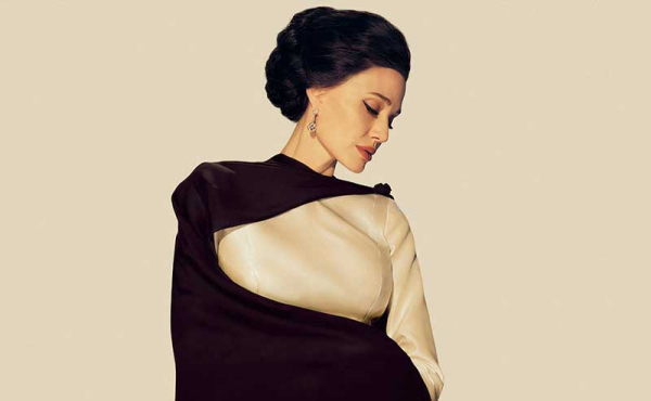 a woman looking down