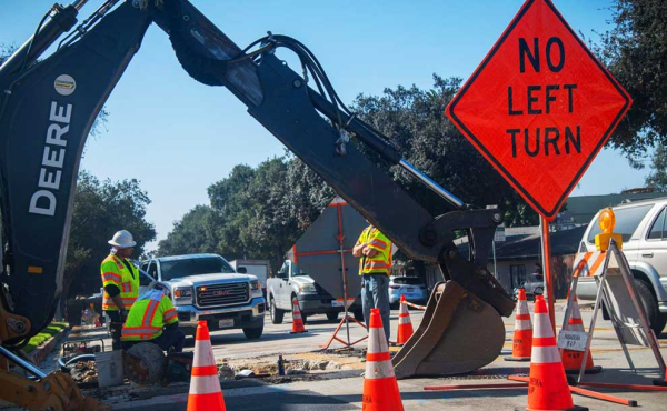 construction on a street