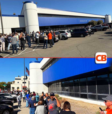 people waiting in line