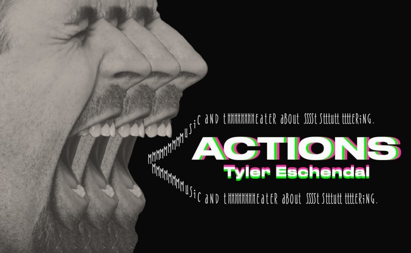 A poster of a person yelling