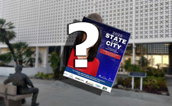 a city hall and a flyer for a private event