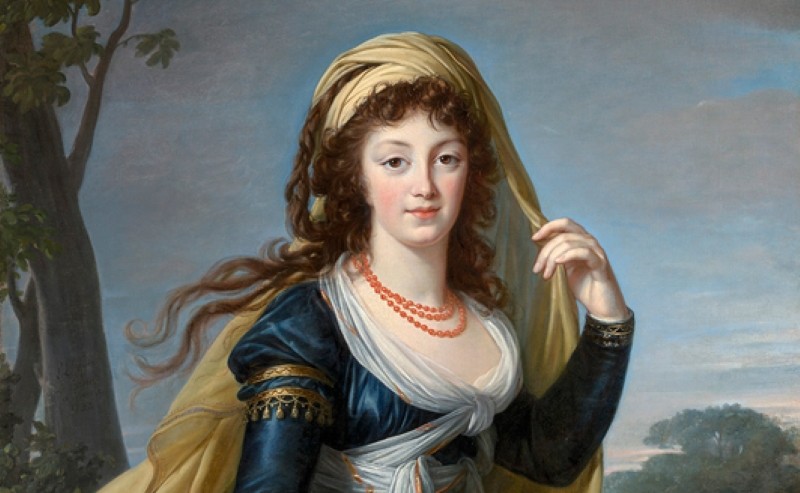 A painting of a woman