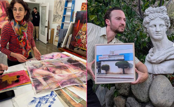 artist showcasing their photos