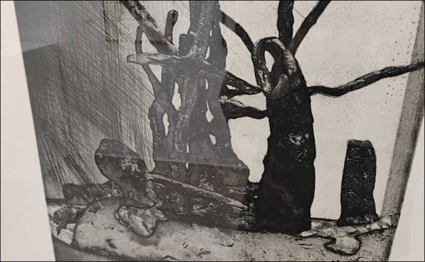 etching in black and white