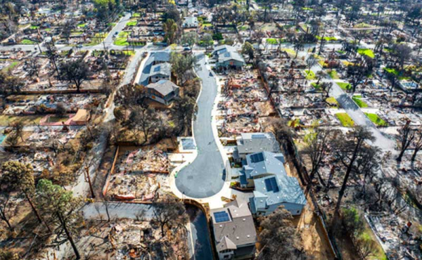 a view of burned area