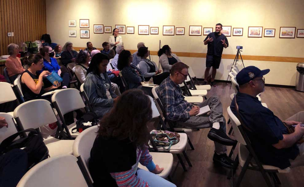 people at an auditorium