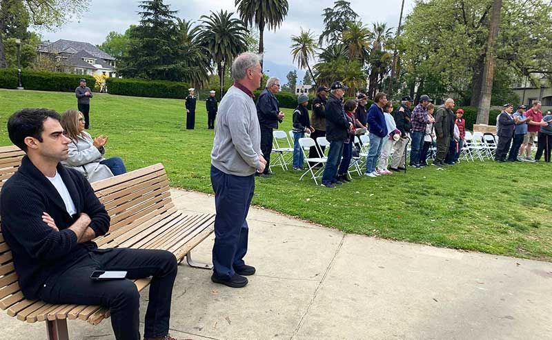 people attending a ceremony