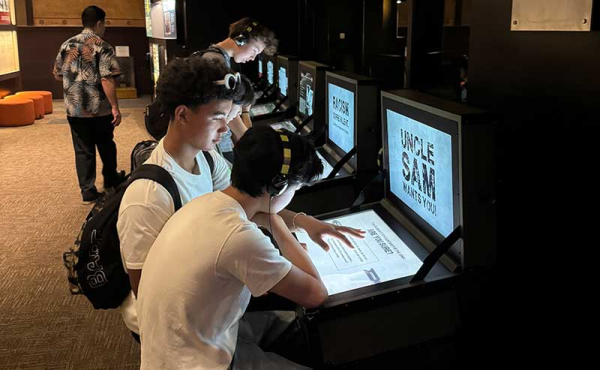 students at a learning center