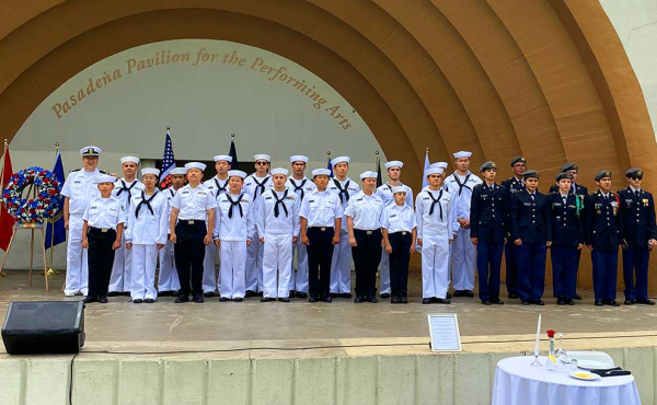 cadets at Memorial Park