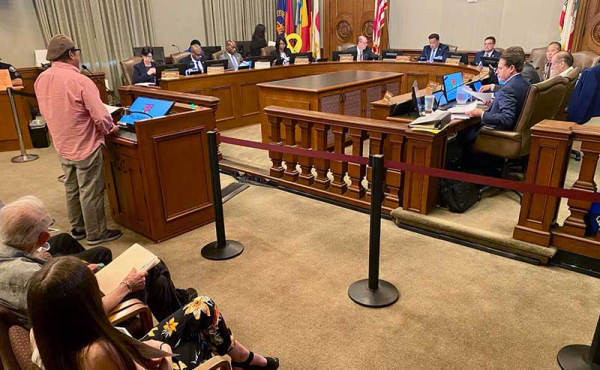 talking to a city council