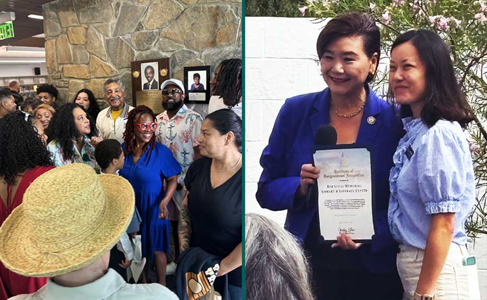 crowd and a proclamation