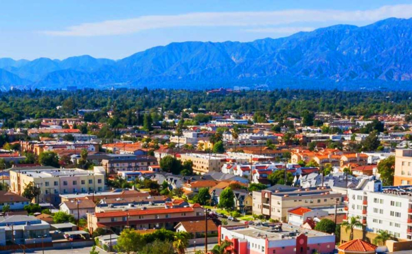 Aerial view of a city