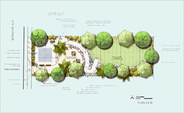 a rendering of a small park