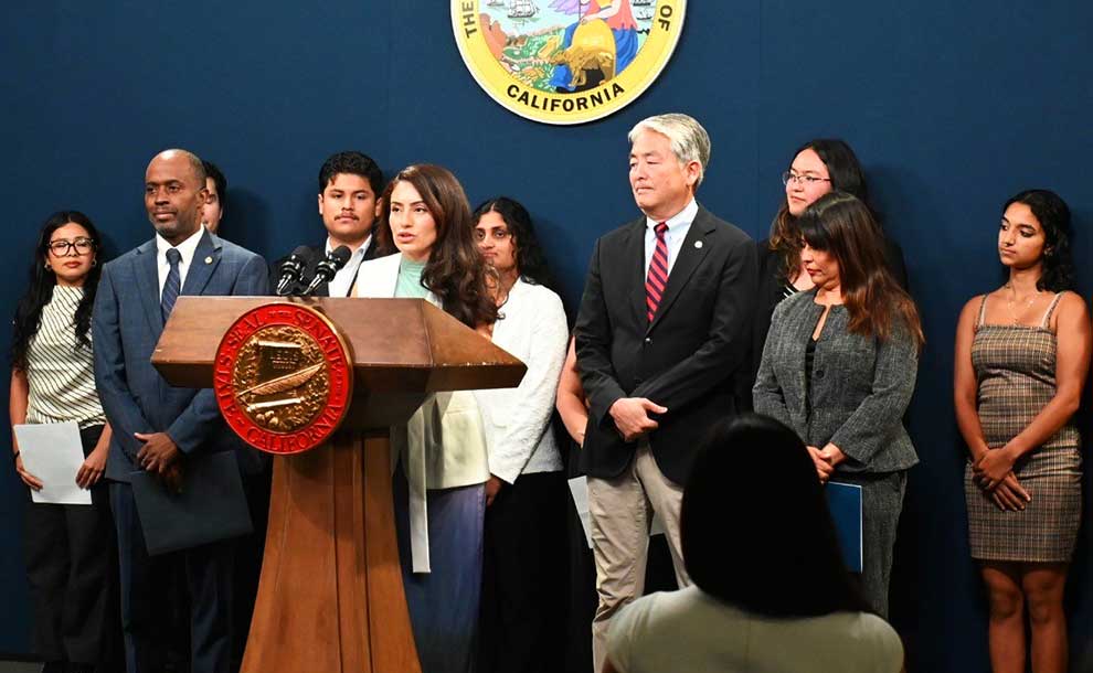 speaking at a conference