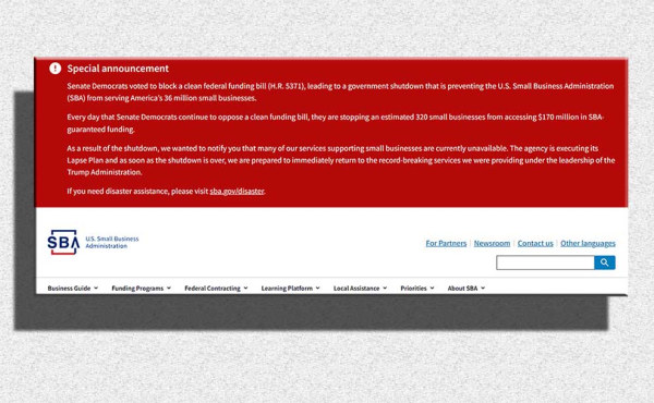 political message on a page