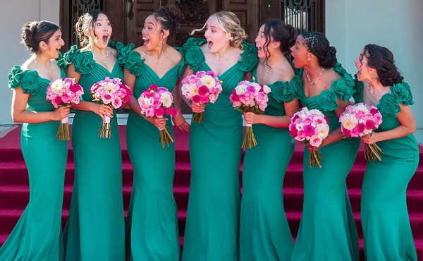 a woman surprised by an announcement