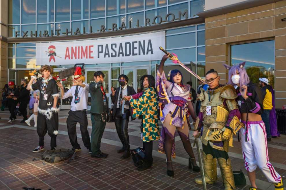 Cosplayers at Anime Pasadena