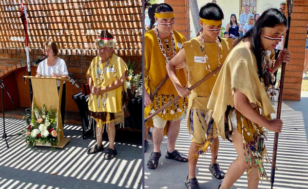 speaking and celebrating