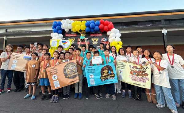 kids posing for photo