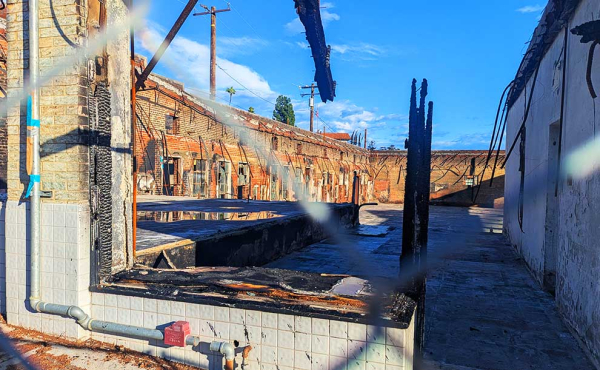 burned down businesses