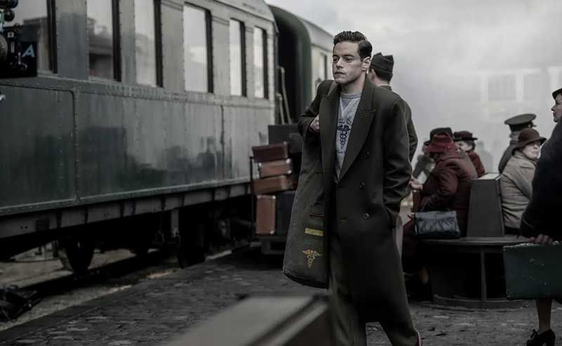 a man at a train station