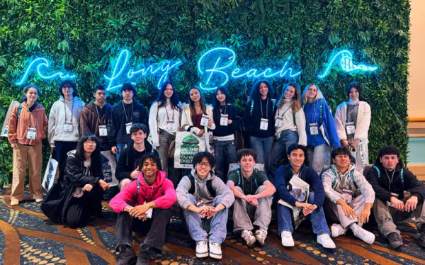 students posing for photo