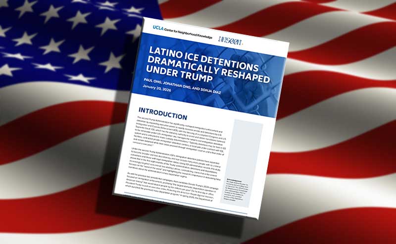 A US flag and a report