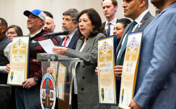 people at a press conference