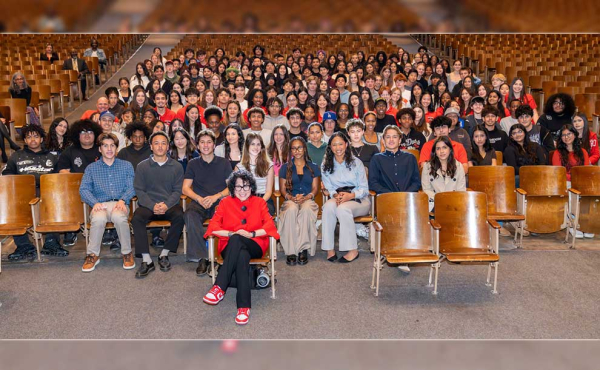 students with a judge