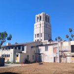 a campus cleaned of debris