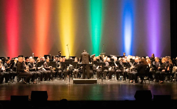 a band playing music